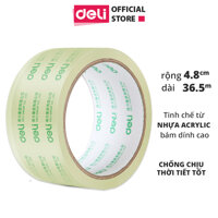Băng dính băng keo trong đóng hàng Deli - Loại 48mm x 36.56m - 1 cuộn - 30246 - 1 cuộn - 30246