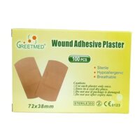 Băng dính cá nhân bản lớn Greetmed 72 x 38mm - Y Khoa Thông Minh
