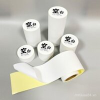 Băng dính cơ bản trống, cuộn băng dính cơ bản, giấy trắng thuần, công cụ tài khoản tay, nhãn dán tài khoản tay có thể ghi