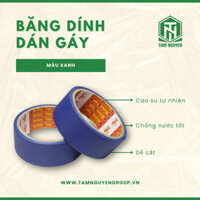 Băng dính dán gáy màu xanh 7 cm