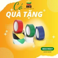 Băng dính dán nền dán sàn cảnh báo, phân luồng sọc vàng đen khổ 4.8cm x 33m