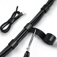 Băng dính gai làm gọn dây điện, băng dán gai đa năng băng nhám làm gọn góc PC, dây cáp sạc, tai nghe - Hàng nhập khẩu - 3 m