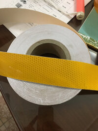 băng dính phản quang 3D màu cam