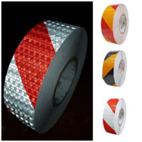 Băng dính phản quang tổ ong sọc chéo 5cm*45mét
