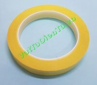 Băng dính vàng, băng dính quấn biến áp rộng 14mm dài 66m cách điện 5.5KV