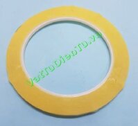 Băng dính vàng, băng dính quấn biến áp rộng 4mm dài 66m cách điện 5.5KV (Hàng bán kèm)