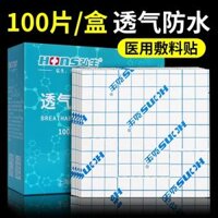 Băng dính y tế 3M thoáng khí ba volt trắng vết thương dán chống thấm nước tắm băng cao su cổ áo thạch cao
