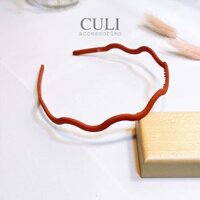 Băng đô cài tóc, Cài lượn sóng bản nhỏ nhiều màu xinh xắn - Culi accessories - Cam