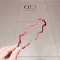 Băng đô cài tóc, Cài lượn sóng bản nhỏ nhiều màu xinh xắn - Culi accessories - NÂU