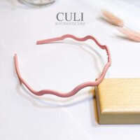 Băng đô cài tóc, Cài lượn sóng bản nhỏ nhiều màu xinh xắn - Culi accessories - Hồng