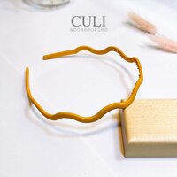 Băng đô cài tóc, Cài lượn sóng bản nhỏ nhiều màu xinh xắn - Culi accessories - vàng
