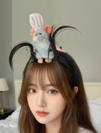 Băng đô cài tóc chuột đầu bếp nắm tóc chủ nhân phụ kiện tóc búp bê hoạt hình Hàn Quốc dễ thương nữ LÀ GU makeup