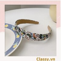 Băng đô cài tóc Classy bản lớn bọc vải màu nhiều màu xinh xắn phong cách vintage PK232 - PK232-NO12