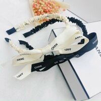 Băng đô cài tóc dây nơ ruy băng phong cách hàn quốc