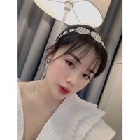 Băng đô cài tóc đính đá cao cấp phong cách Hàn Quốc