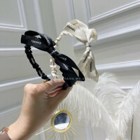 Băng Đô Cha.nel Gọng Nhún Nơ Lụa