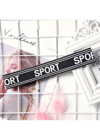 Băng đô chun thời trang giữ tóc nhiều mẫu - TB37.3 Sport trắng đen