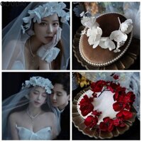 Băng đô cô dâu GOUDAI Phụ kiện tóc thời trang hoa