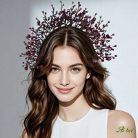 Băng đô cô dâu phong cách châu Âu Mũ pha lê thủ công Baroque