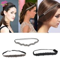 Băng đô co giãn đính cườm kim cương giả dành cho nữ Phụ kiện tóc