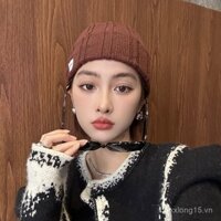 Băng đô đan bằng vải chữ rộng phong cách Ins cho phụ nữ, bảo vệ tai mùa thu đông, phụ kiện tóc ấm áp, xu hướng băng đô thể thao thời trang