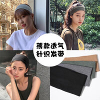Băng đô đan cho phụ nữ, phong cách internet celebrity, băng đô thể thao mỏng rộng mùa hè, phụ kiện tóc thấm mồ hôi khi chạy