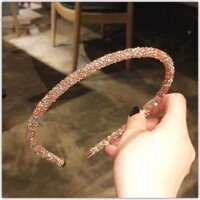 Băng đô đính đá lấp lánh phong cách Hàn siêu kute - Hồng