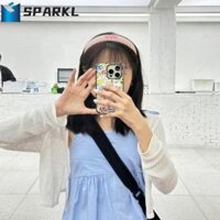 Băng đô Hàn Quốc SPARKL, Thương hiệu thời trang chữ Emis Hair Band, Sáng tạo giản dị thêu ngọt ngào Kẻ sọc tóc Hoop dạo phố