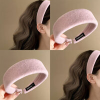 Băng đô len màu trơn, băng đô ép nhẹ nhàng khí chất Thanh Lịch Kiểu Pháp, Máy làm tóc cao cấp