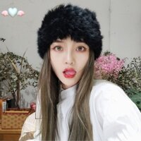 Băng đô lông giả co giãn Mũ sang trọng Vỏ rộng cho thời tiết lạnh