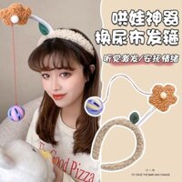 Băng Đô Lục Lạc Bé Đầu Huấn Luyện dỗ Bé Dụng Cụ Tiện Dụng Vui Nhộn Bé Đổi Tã Đa Năng Kẹp Tóc Đồ Chơi