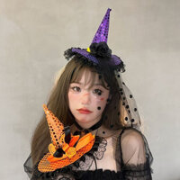 Băng Đô Mũ Phù Thủy Hóa Trang halloween