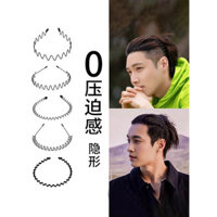 Băng đô nam, kẹp tóc sóng lớn, băng đô cho bé trai, băng đô vô hình, dây buộc tóc đen, kẹp tóc thể thao, băng đô rửa mặt