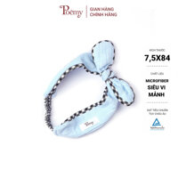 Băng đô nữ POÊMY tai thỏ, có chun điều chỉnh kích thước, nhiều màu sắc, kiểu dáng trẻ trung - Xanh Ngọc Trai