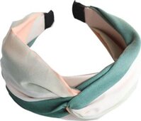 Băng đô phối màu omber mới - Sọc xanh trắng hồng