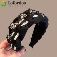 Băng đô rộng COFORDOS, Băng đô bện Turban cổ điển, Mũ nón thanh lịch Phong cách Hàn Quốc Rửa mặt Vòng cho bé gái