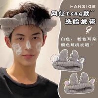 Băng đô rửa mặt cho nam, băng đô che mặt, khăn choàng đầu nam, băng đô cho bé trai, băng đô có lỗ, kẹp tóc nữ, phong cách nam