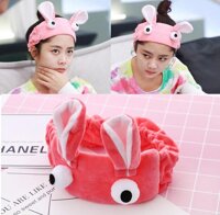 Băng Đô Rửa Mặt Tai Thỏ Mùa hè của Hồ Ly màu ngẫu nhiên