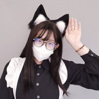 Băng Đô Tai Cáo Trắng Hóa Trang lolita Nhật Bản