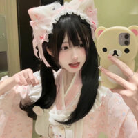 Băng đô tai mèo cho phụ nữ, phụ kiện tóc lolita, kẹp tóc cô gái ngọt ngào, băng đô cosplay triển lãm, phụ kiện tóc lolita, phụ kiện tóc hầu gái, tai động vật
