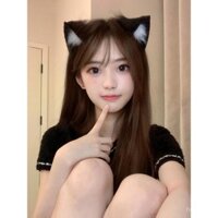 Băng đô tai mèo đen cho bé gái, kẹp tóc tai động vật phong cách Hàn Quốc, cosplay, kẹp tóc dễ thương, băng đô mèo Halloween