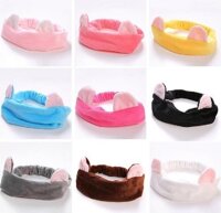 Băng Đô Tai Mèo Nhiều Màu Cao Cấp - Xanh Da Trời