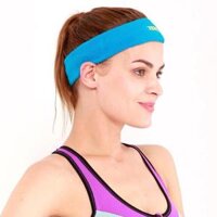 Băng Đô Thể Thao Chặn Mồ Hôi Trán Nam Nữ Headband - Hàng Chính Hãng AOLIKES - Bản To  Xanh Dương