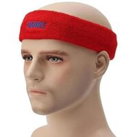 Băng Đô Thể Thao Chặn Mồ Hôi Trán Nam Nữ Headband - Hàng Chính Hãng AOLIKES - Bản To  Màu Đỏ