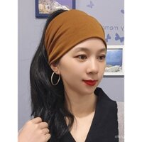Băng đô thể thao co giãn màu sắc đơn giản phong cách Ins đa năng, băng đô yoga rộng, băng đô thấm mồ hôi, băng đô tóc rộng cho phụ nữ
