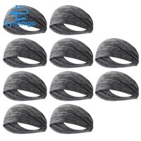 Băng đô thể thao thấm mồ hôi siêu mỏng, Băng đô co giãn thấm mồ hôi thoáng khí, Băng đô tập Yoga thể thao màu xám