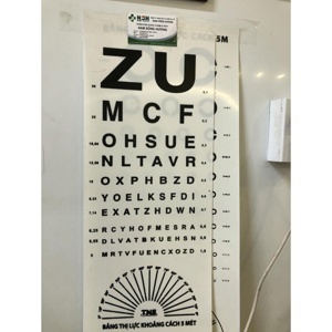 Bảng đo thị lực chữ ZU