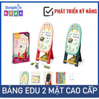 Bảng edu 2 mặt bảng đen trắng tặng kèm phấn dẻ lau, bút viết cao cấp