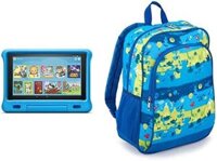 Bảng Fire HD 10 Kids dung lượng 32GB màu xanh với Túi đựng bảng Fire HD được thiết kế độc quyền dành riêng cho trẻ em của Amazon, Layers.