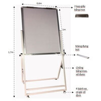 Bảng Flipchart cố định viết bút lông BAVICO kích thước 100x60cm